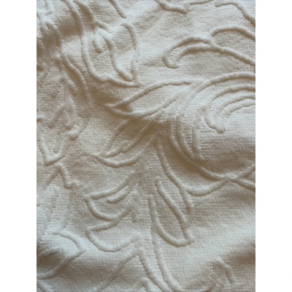 Bella Notte Adele Pillow Sham Set of 3 Ivory Cotton Matelasse Button Back